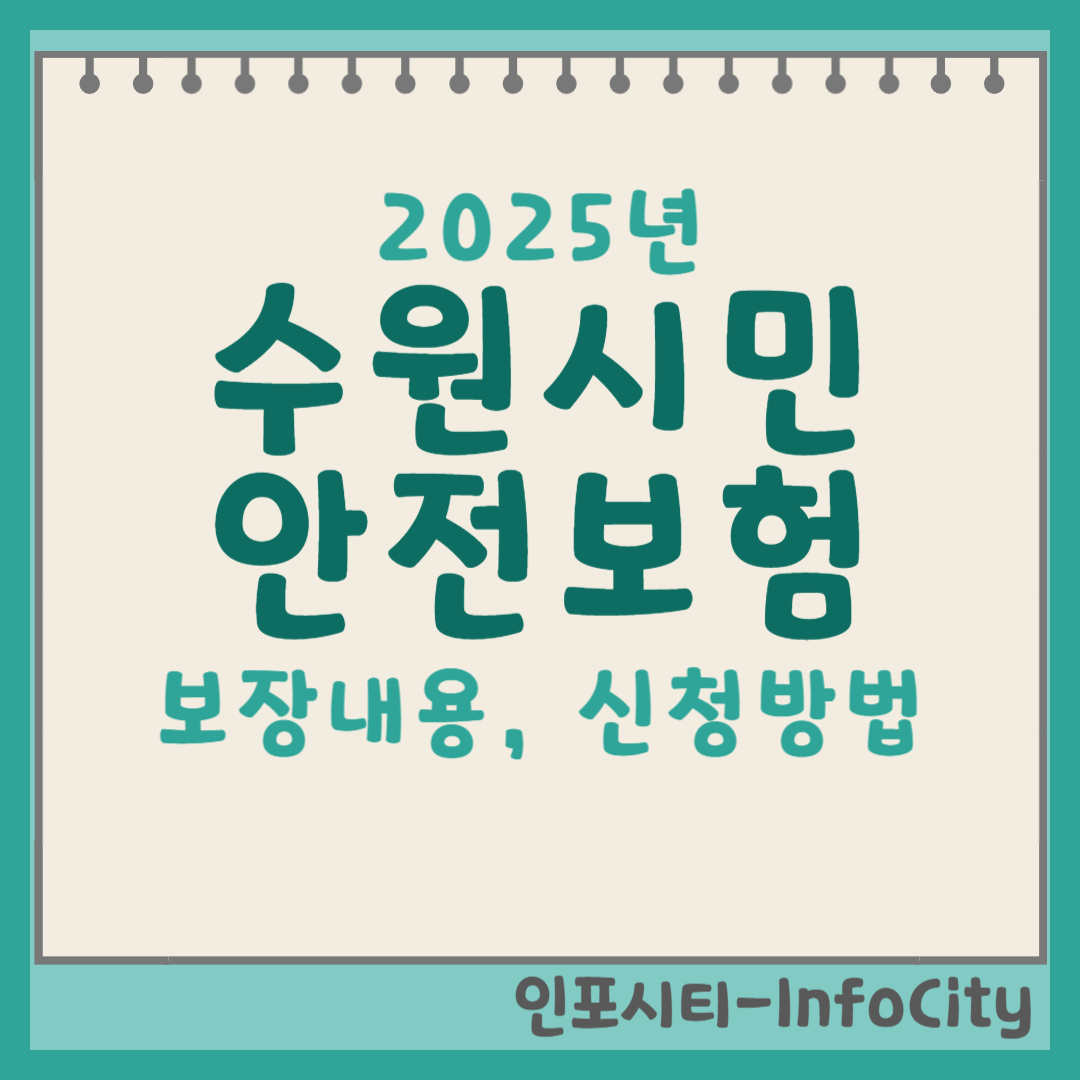 2025년 수원시민안전보험 보장 내용, 신청 방법, 필요 서류 총정리 썸네일