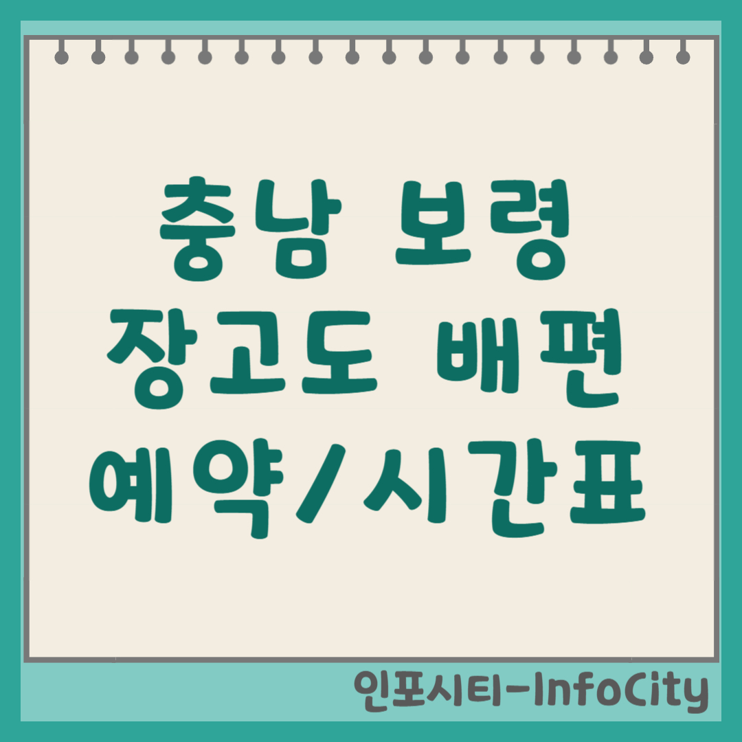 보령 장고도 배편 시간표, 예약 및 차량 선적 완벽 가이드