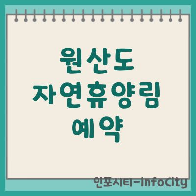 원산도 자연휴양림 예약 및 숲속의집 솔향채 완벽 가이드